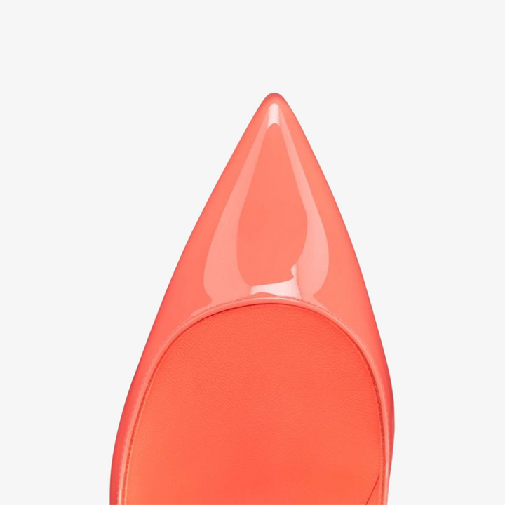 Coral Pink Patent Leather Pumps - ARNO CONTI