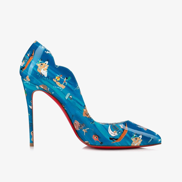 Multicolor Patent Leather Stiletto with Pointed Toe - ARNO CONTI