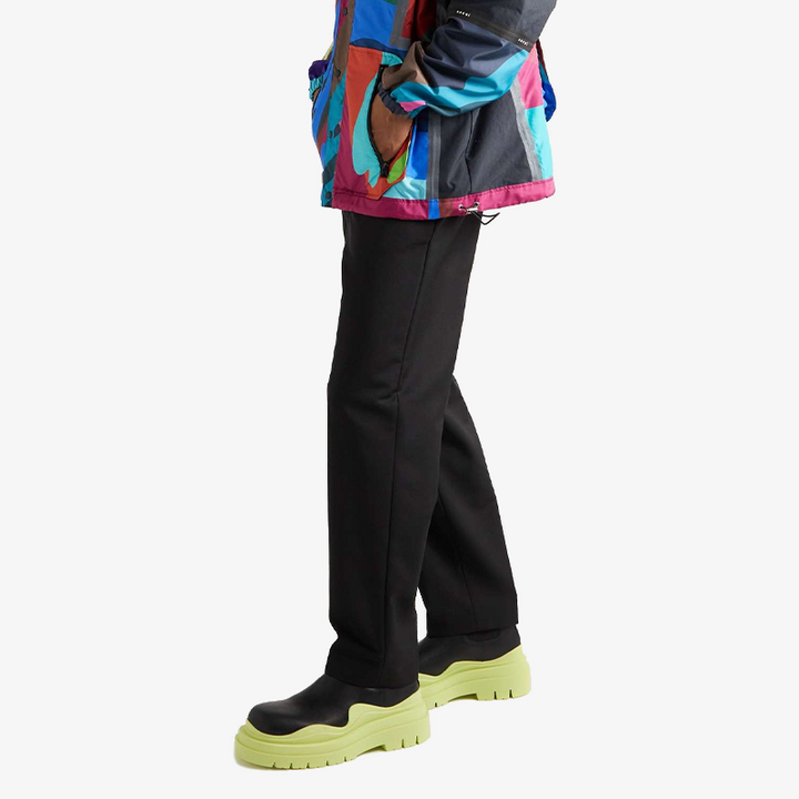 Black/Yellow Leather Chelsea Boots - Arno Conti Shoe