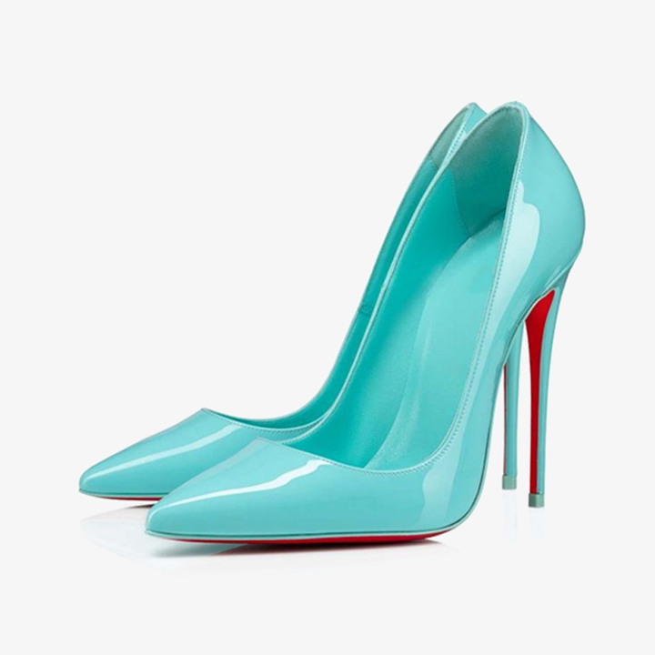Blue Patent Leather Stiletto - ARNO CONTI