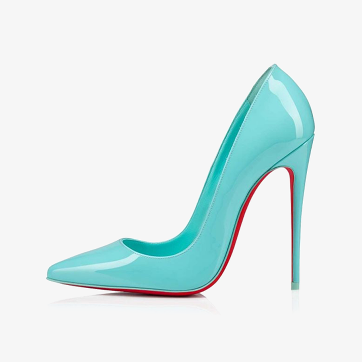 Blue Patent Leather Stiletto - ARNO CONTI