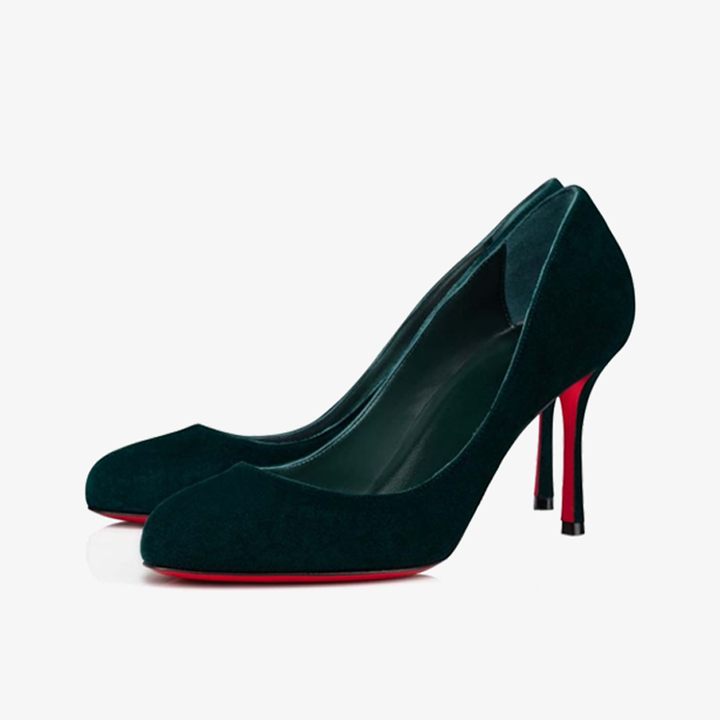 Rakish Green Velvet Pump - ARNO CONTI