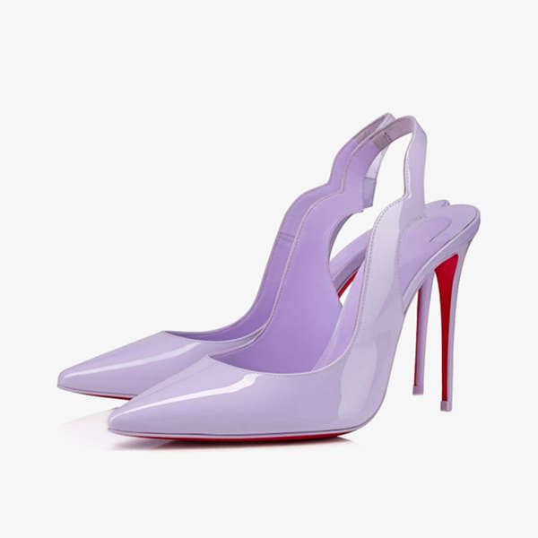 Lilac Smoke Patent Leather Stiletto - ARNO CONTI