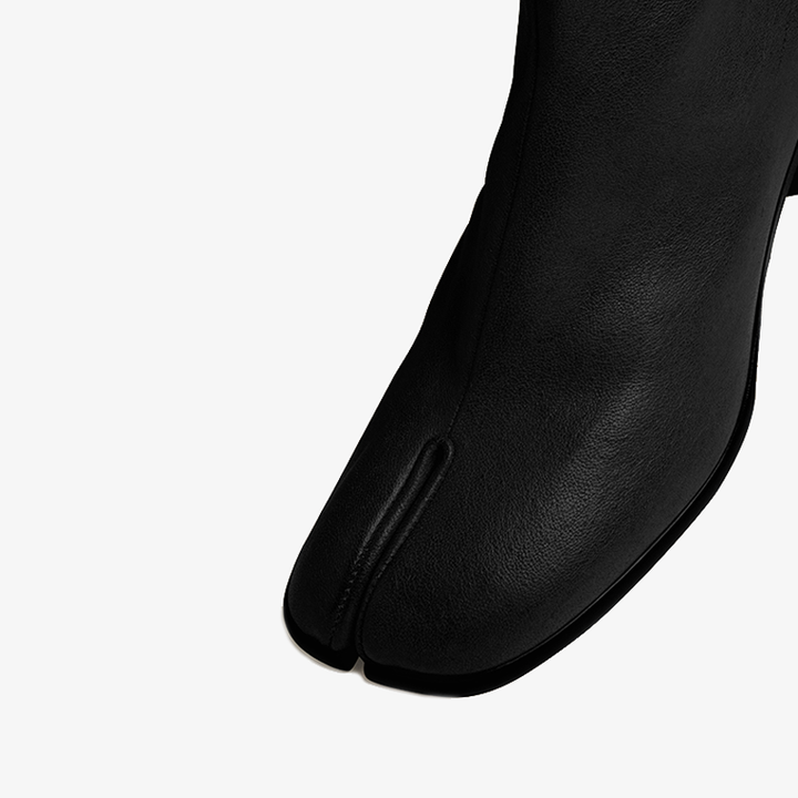 Grained Leather Boots 60 mm Heel Men's - Arno Conti Shoe