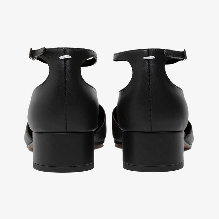 Split-toe Smooth Calf Leather Flats Sandals - Arno Conti Shoe