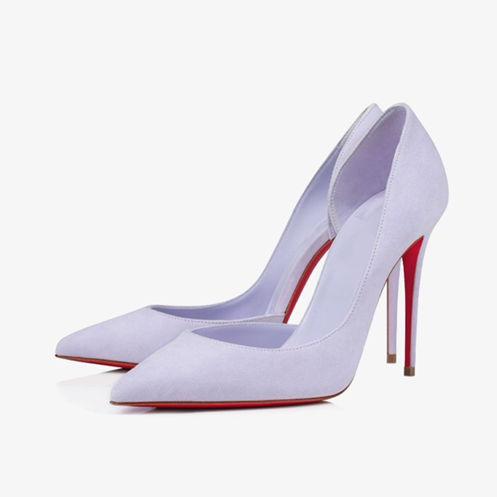 Mauve satin Asymmetrical Pump - ARNO CONTI