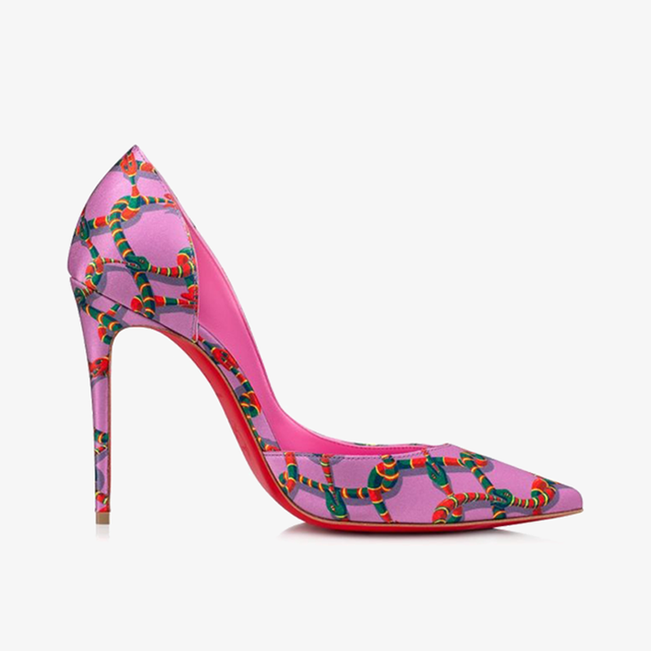 Pink satin Pump with Low-Cut Vamp - ARNO CONTI