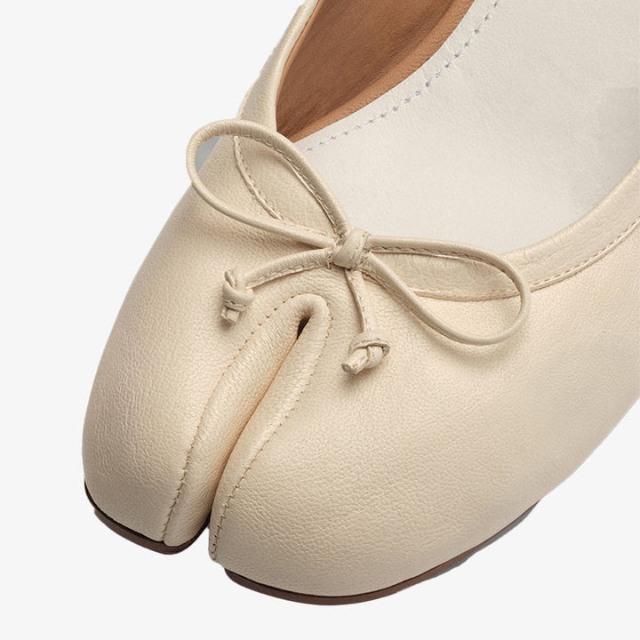 Split-toe Ballerinas in Soft Nappa Leather - Arno Conti Shoe