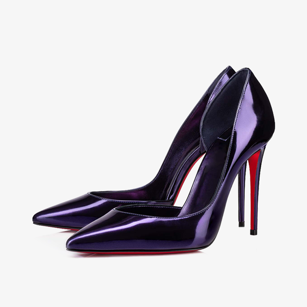 Classic Court Shoe with Specchio Effect - ARNO CONTI