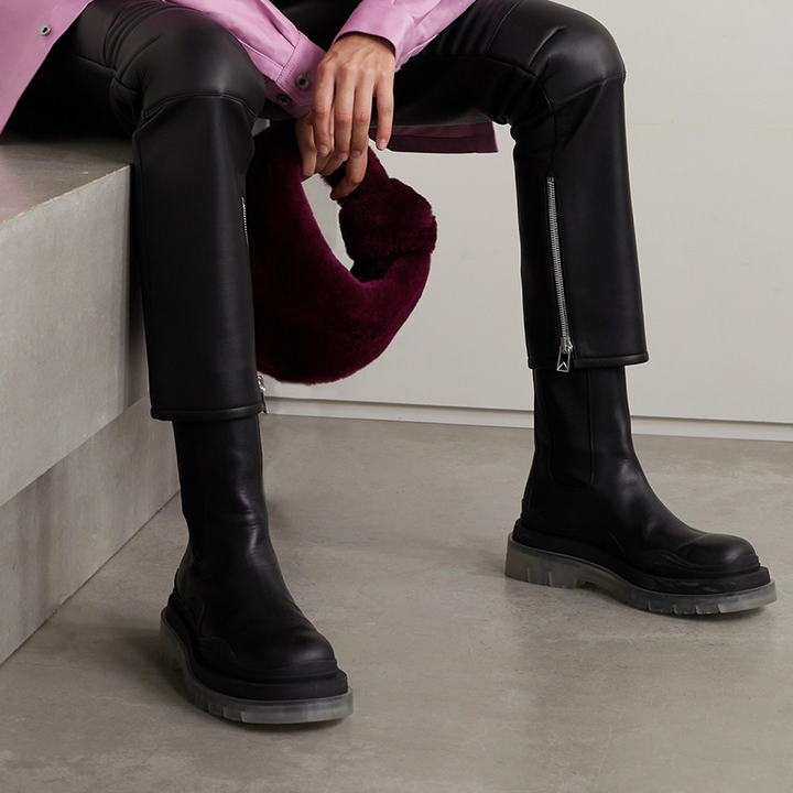 Black/Silver Chelsea Boots - Arno Conti Shoe