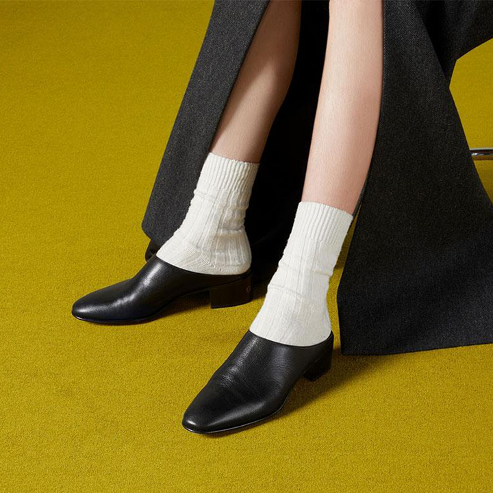 Heels Slip-on Leather Slippers - ARNO CONTI