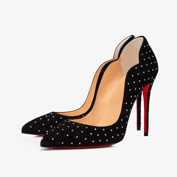 Elegant Black Suede Effect Pump - ARNO CONTI