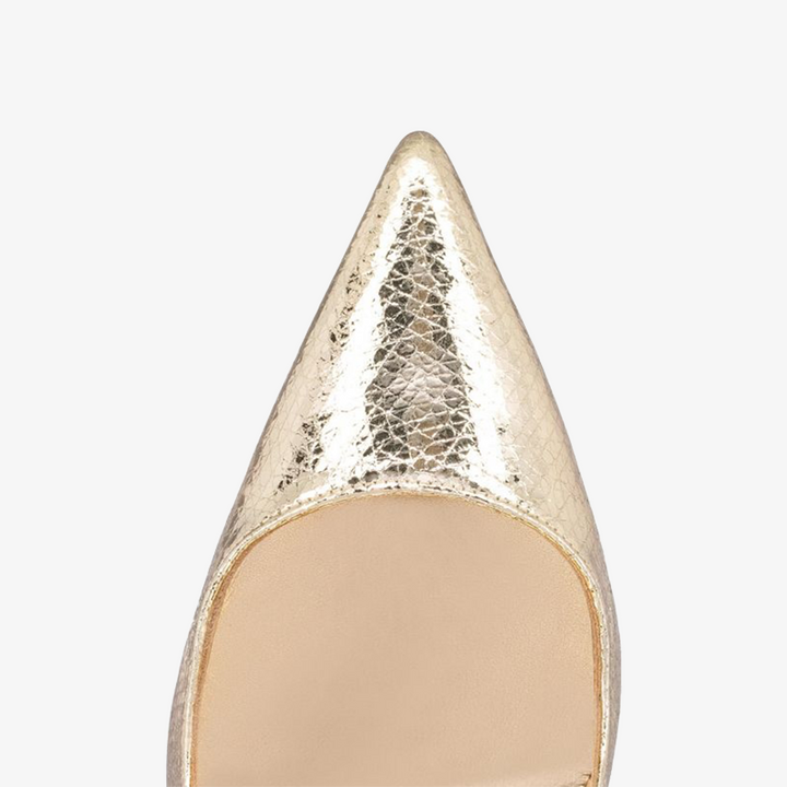 Nude Calf Leather Pointed-Toe Pump - ARNO CONTI
