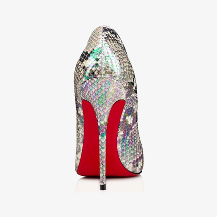 Silver Calf Leather Fashionable High Heels - ARNO CONTI