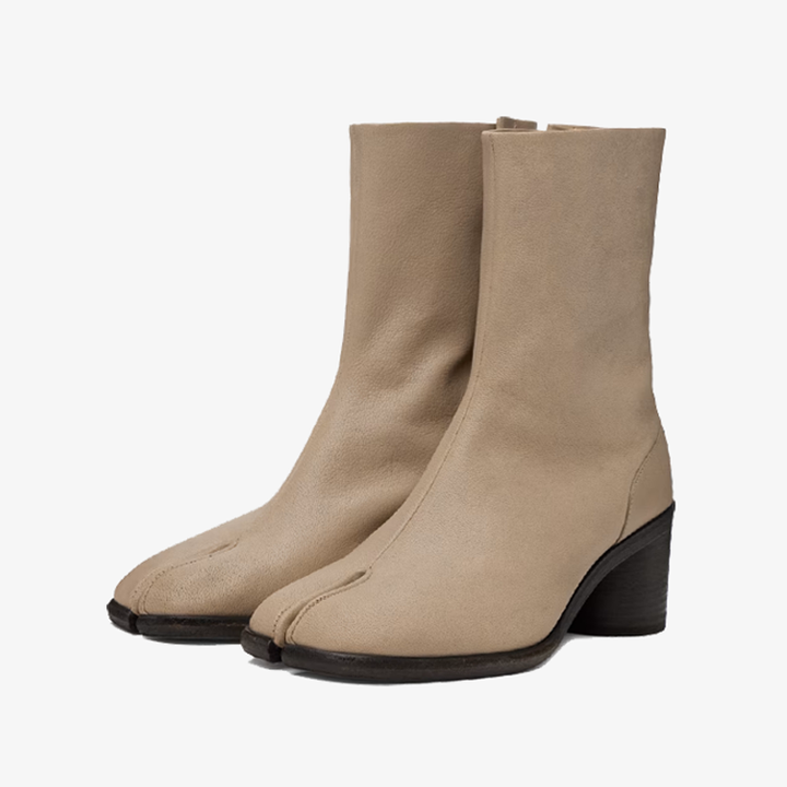 Taupe Split-Toe Ankle Boots - Arno Conti Shoe