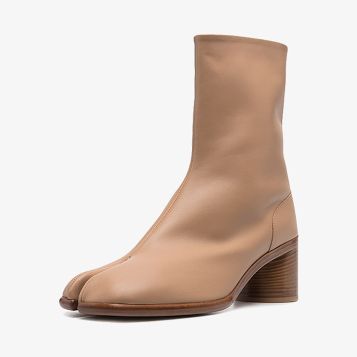 Khaki Split-Toe Ankle Boots - Arno Conti Shoe