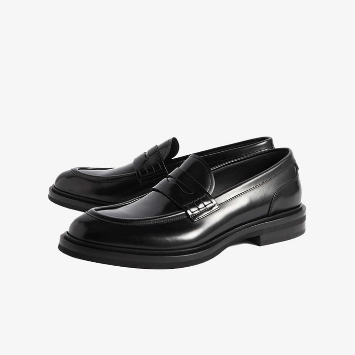 Men Penny Slip-On Loafers Calf Leather - Arno Conti Shoe