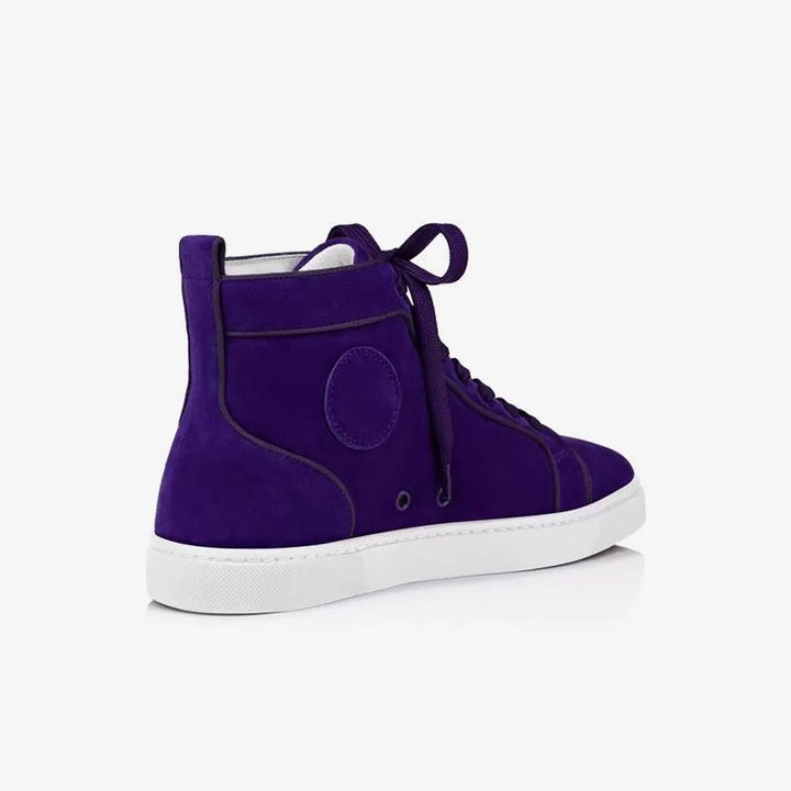 Purple Velvet high top sneakers - ARNO CONTI