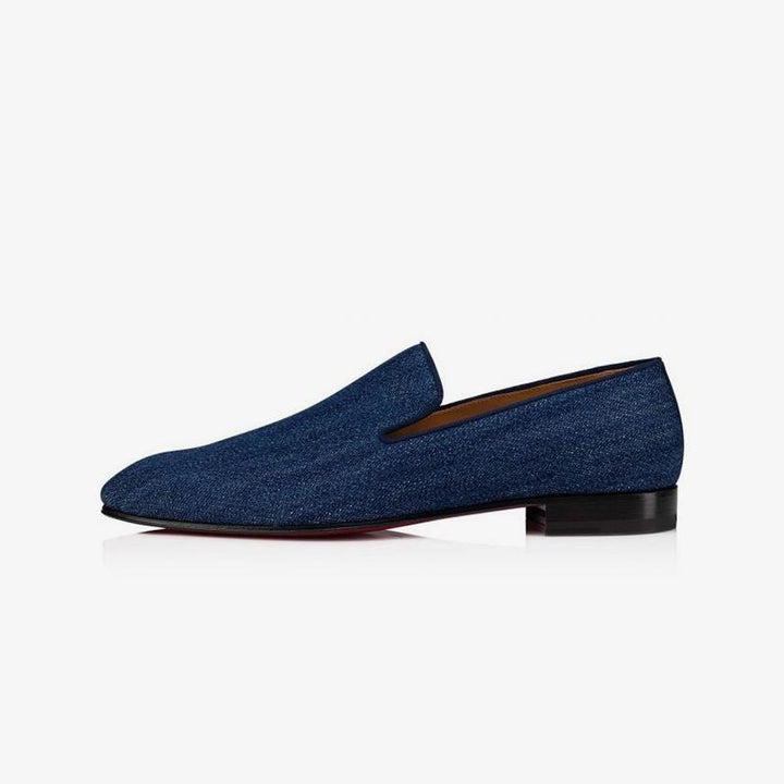 Denim Slip On Cotton Loafers Casual Flat - ARNO CONTI