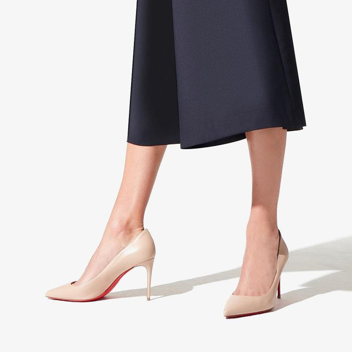 Nude Nappa Leather Pointed Toe Pumps - ARNO CONTI
