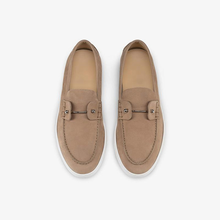 Suede Plain Loafers Boat shoes Calf - ARNO CONTI