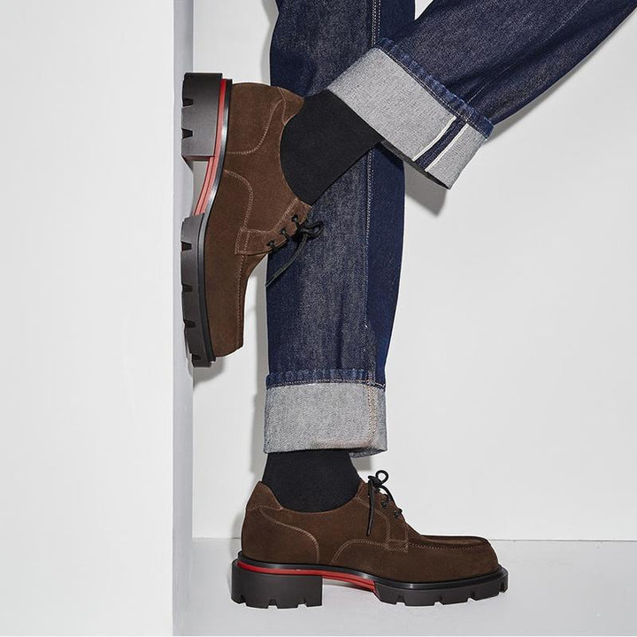 Brown suede Mens Dress Shoes - ARNO CONTI