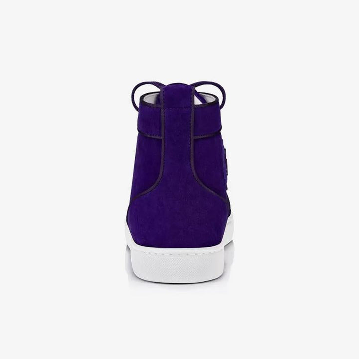 Purple Velvet high top sneakers - ARNO CONTI