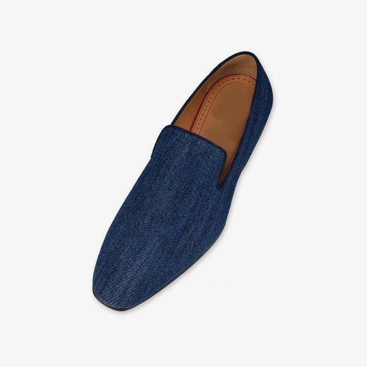 Denim Slip On Cotton Loafers Casual Flat - ARNO CONTI