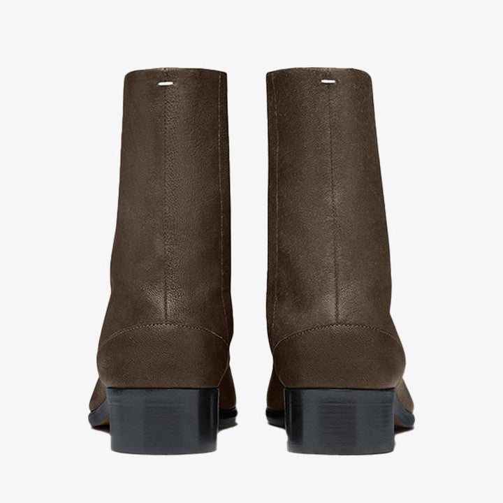 Split-Toe Calf Leather Ankle Boots - Arno Conti Shoe