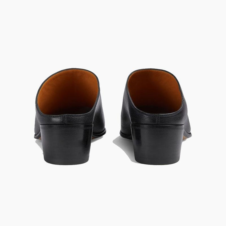 Heels Slip-on Leather Slippers - ARNO CONTI
