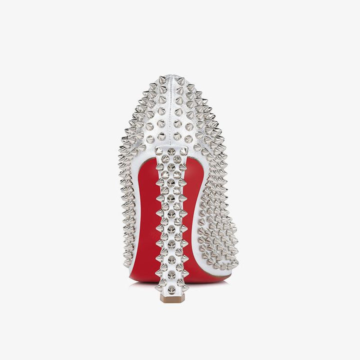 Unique Iridescent Silver Spiked Pump - ARNO CONTI