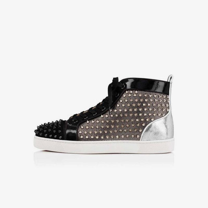 Sneakers Studded Black High Top - ARNO CONTI