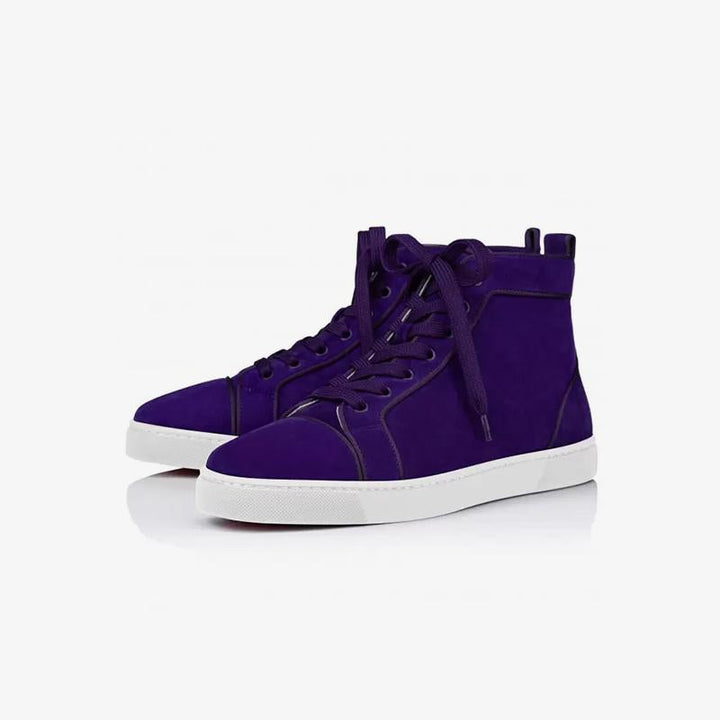 Purple Velvet high top sneakers - ARNO CONTI