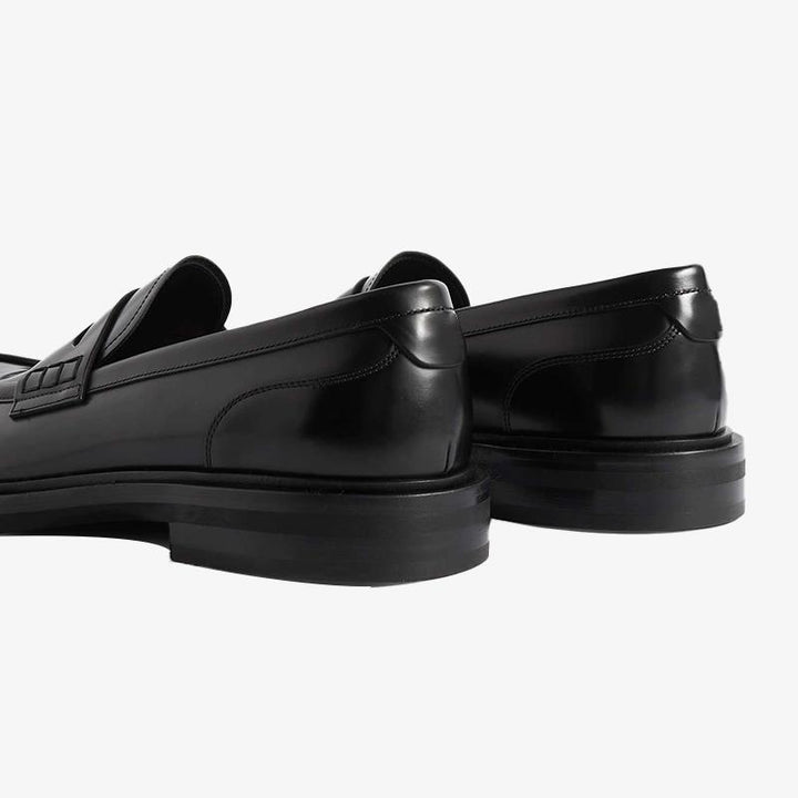 Men Penny Slip-On Loafers Calf Leather - Arno Conti Shoe