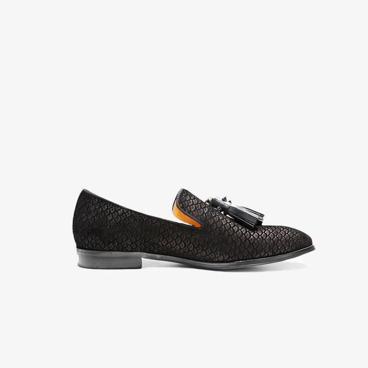 Tassels Fish Print Loafers - Arno Conti Shoe