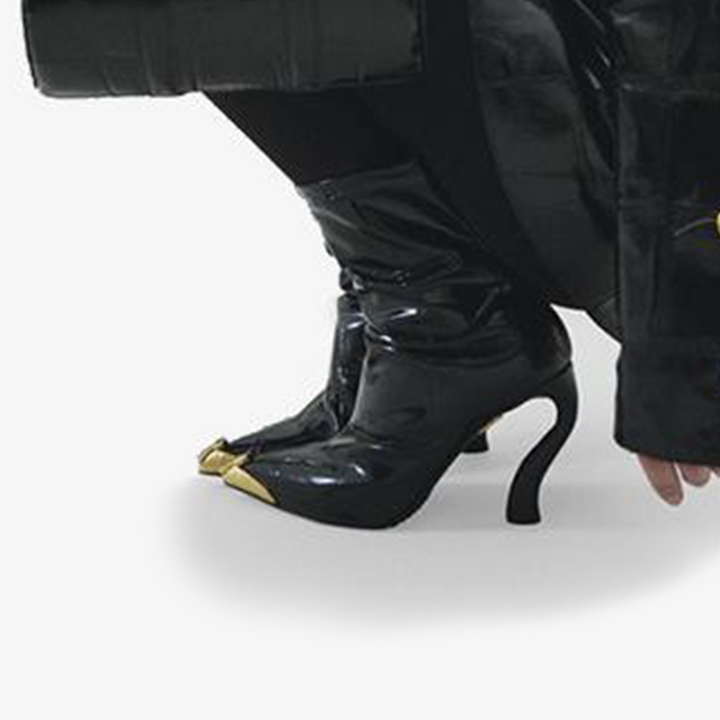 Black Patent Ankle Boots - Arno Conti Shoe