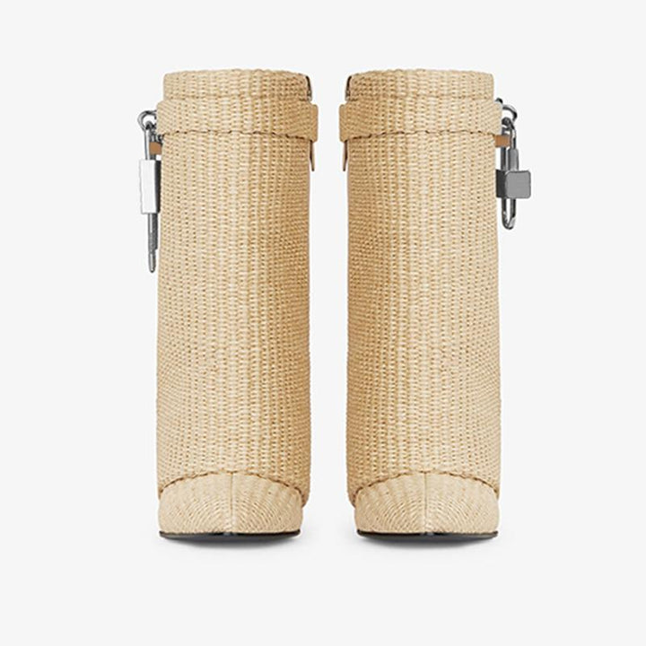 Sophisticated Beige Ankle Boots - Arno Conti Shoe