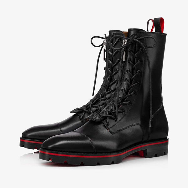 Two-Tone Sole Black Boot - ARNO CONTI