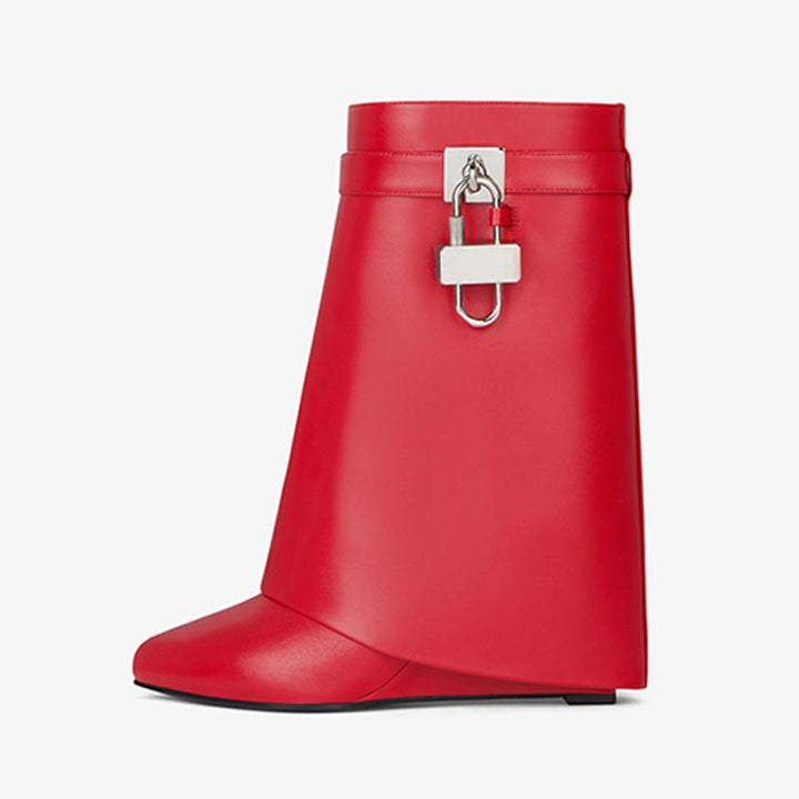 Refined Red Smooth Calfskin Ankle Boots - Arno Conti Shoe