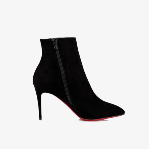Black Suede Stiletto Boots - ARNO CONTI