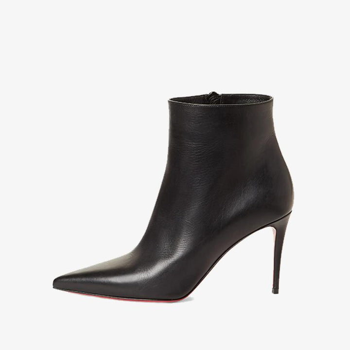 Sleek Black Pointy-Toe Bootie - ARNO CONTI