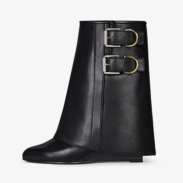 Modern Black Tumbled Calfskin Ankle Boots - Arno Conti Shoe