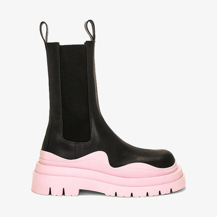 Pink/Black Chelsea Boots - Arno Conti Shoe