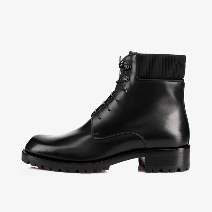 Patinated Black Calfskin Boot - ARNO CONTI