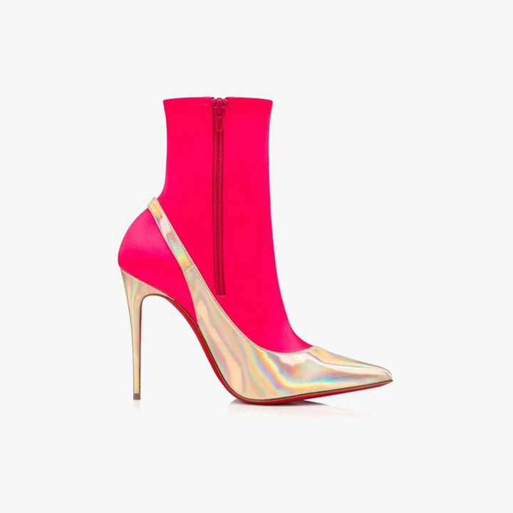 Neon Pink Sock Ankle Boot - ARNO CONTI