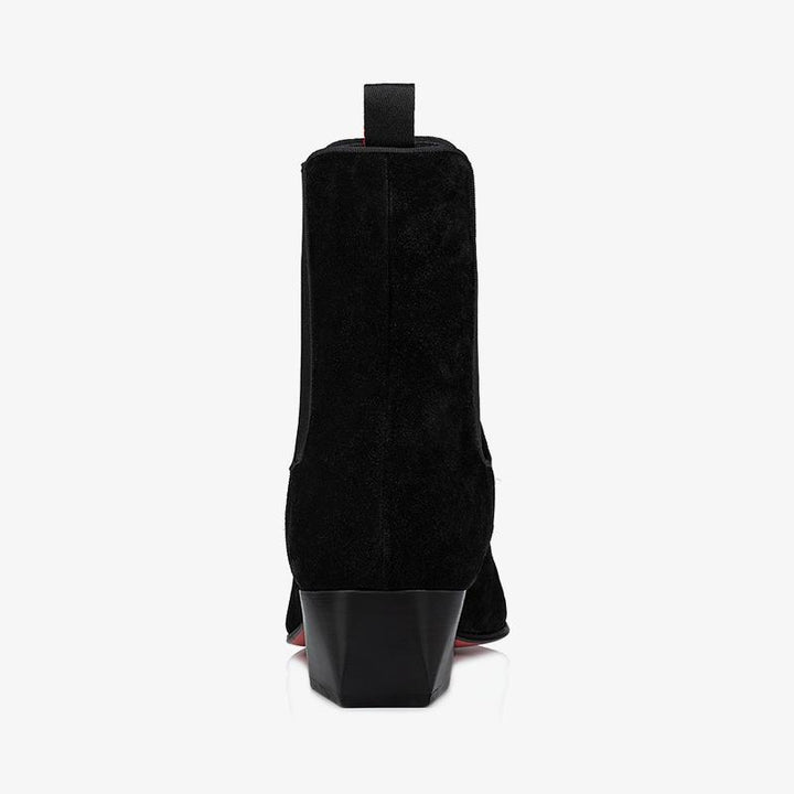 Suede Ankle Boot with Square Heel - ARNO CONTI