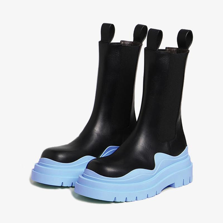Blue/Black Chelsea Boots - Arno Conti Shoe