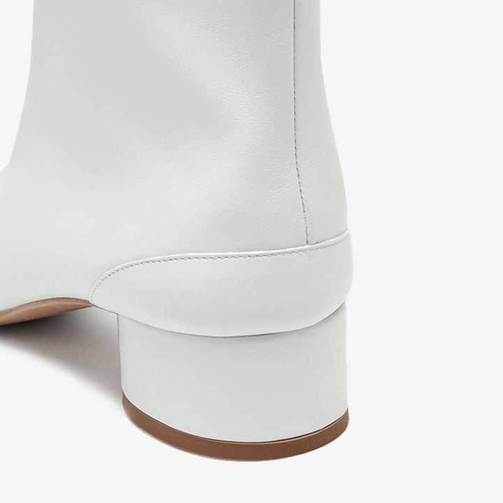 Calf Leather Boots 30mm Heel Women's - Arno Conti Shoe