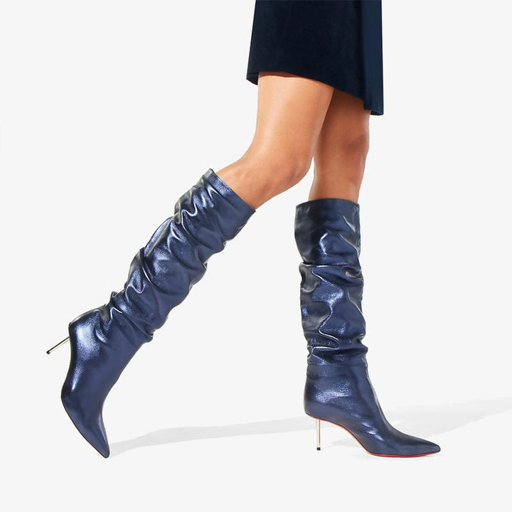 Blue Pointed ToeTube Boot - ARNO CONTI
