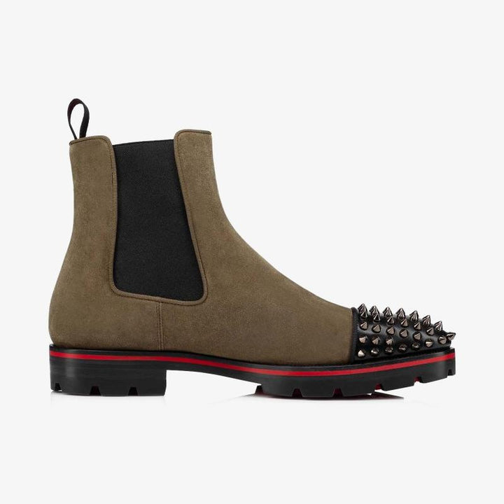 Brown Spiked Toe Calfskin Boot - ARNO CONTI